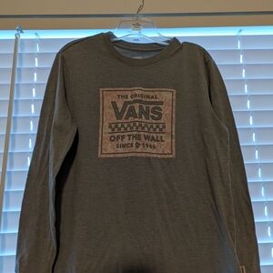 Vans Gray and Pink Graphic Tee